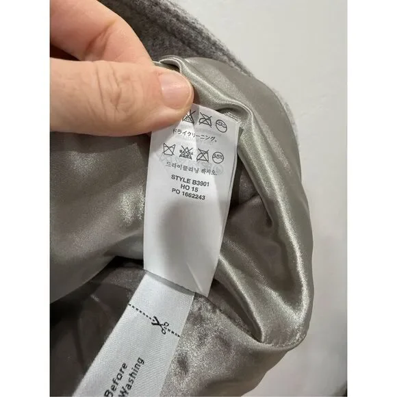 J Crew Stadium Cloth Fur Lined Wool Coat Size 0 - Picture 9 of 9